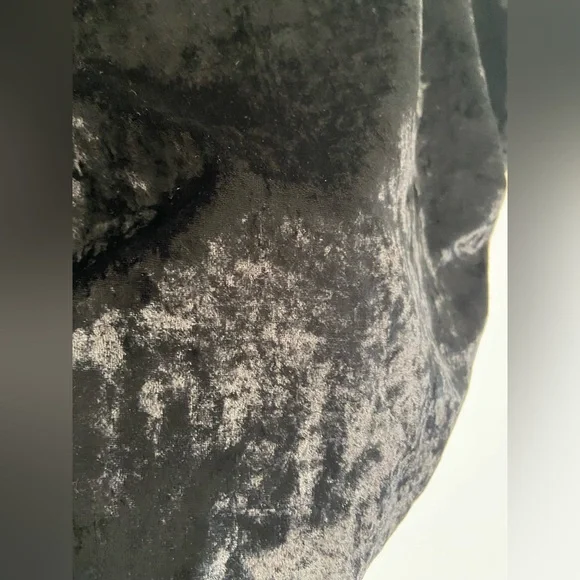 Free People Midnight Mood black velvet crop top - Picture 7 of 12